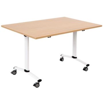 Table abattante sur roulettes 140 X 80 cm