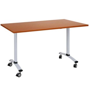 Table abattante sur roulettes 140 X 80 cm
