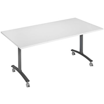 Table abattante sur roulettes 140 X 80 cm