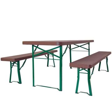 Table et banc brasserie Samba
