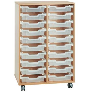 Meuble rangement à bacs - 2 colonnes