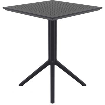 Table bistrot carrée - Noir