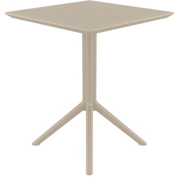 Table bistrot carrée - Noir