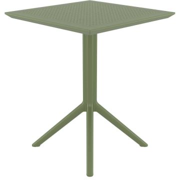 Table bistrot carrée - Noir