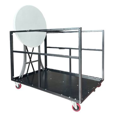 Chariot multi de transport et stockage pour mange-debout, tables et chaises pliantes