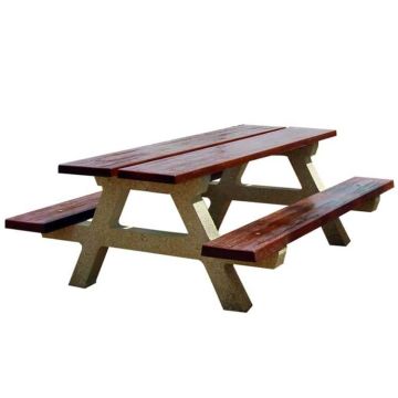 Table pique-nique en béton