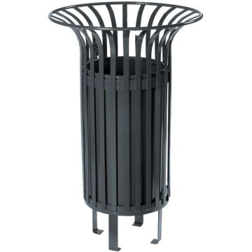 Poubelle extérieure tulipe - Vert 6005