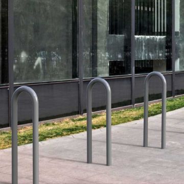 Arceau appui-cycles trombone - Peint - Sur platines