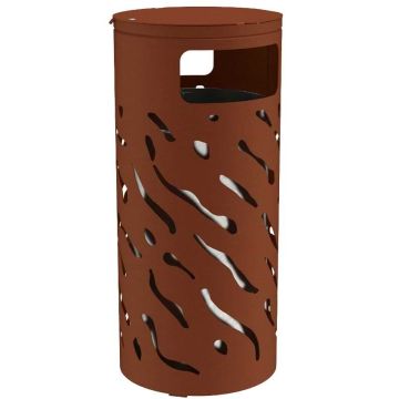 Poubelle acier design 80 litres