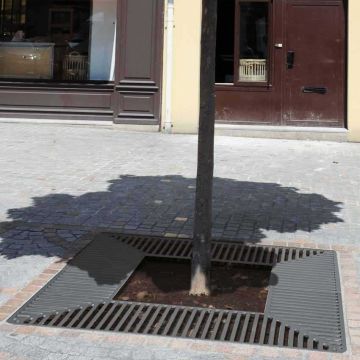 Grille d'arbre premium carrée
