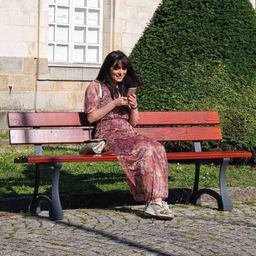 Banc Mora - Version lames plastique recyclé