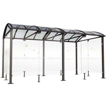 Abri fumeurs grande taille - L. 5000 mm