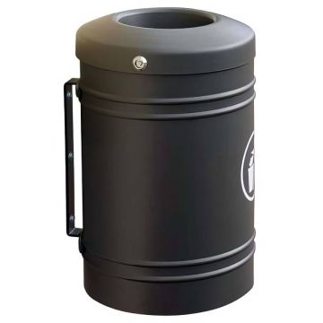 Corbeille murale Esterel 40L en acier électrozingué - Magequip