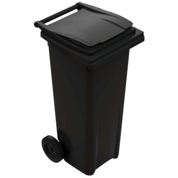 Bac conteneur à déchets 140 litres - Couvercle jaune