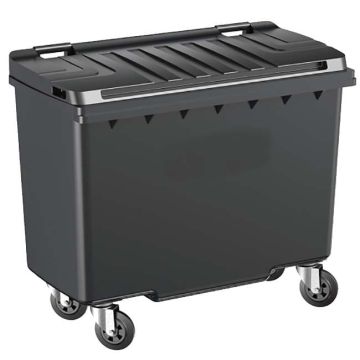 Conteneur à déchets 500 litres - Couvercle bordeaux