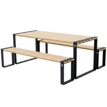 Table pique-nique acier & robinier