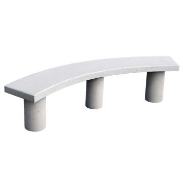 Banquette extérieure béton courbe
