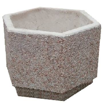 Jardinière hexagonale en béton