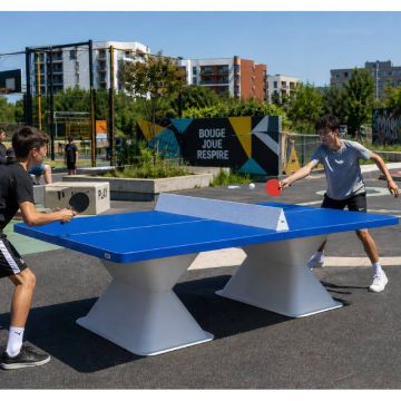 Table de ping-pong extérieure Diabolo 60 bleue pour city-stade et cour d'école