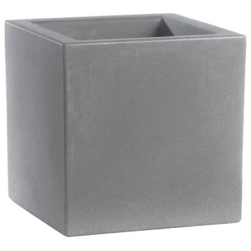 Jardinière rotomoulée carrée - Gris anthracite
