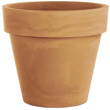 Pot à plantes rotomoulé rond - Terracotta