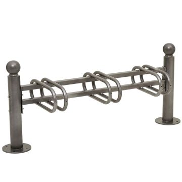 Support vélos 6 places - Simple face - Pommeaux Boule