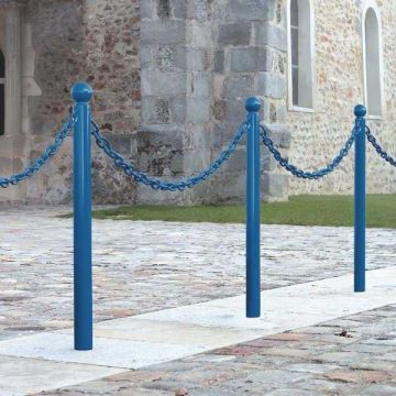 Potelet pour chaîne 2 anneaux - Pommeau Boule