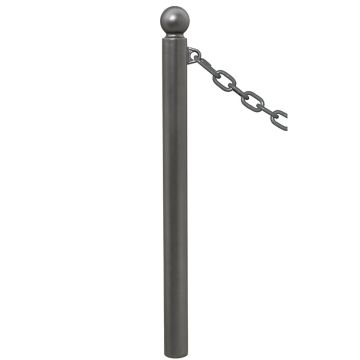 Potelet pour chaîne 2 anneaux - Pommeau Boule