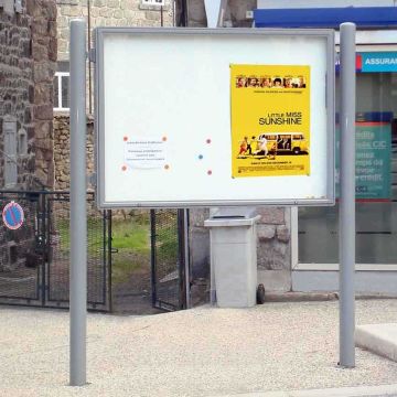 Panneau vitrine carrefour H. 1600 X L. 1200 mm