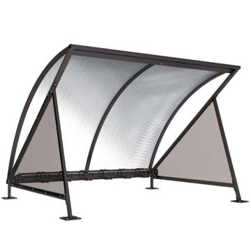 Abri vélos demi-lune