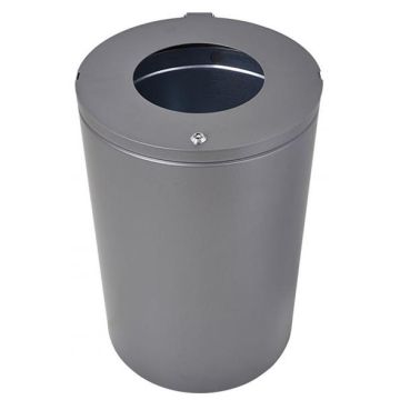 Poubelle de ville acier 80 litres