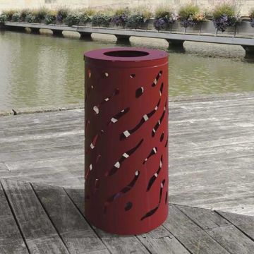 Poubelle de ville acier Design Sophia