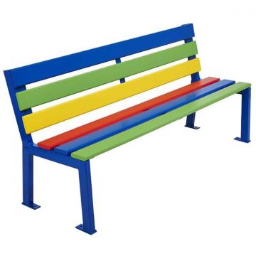 Banc Récré' primaire - Multicolore assise 390 mm