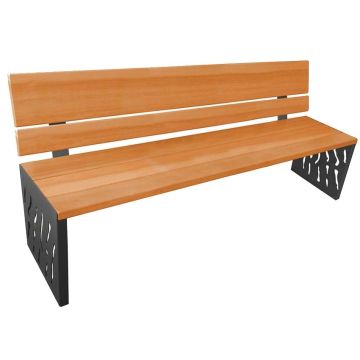 Banc public Sophia - Teinte chêne clair