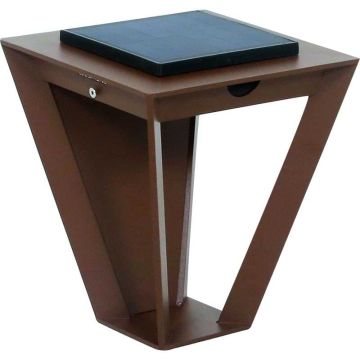 Applique murale Led solaire et rechargeable - Corten