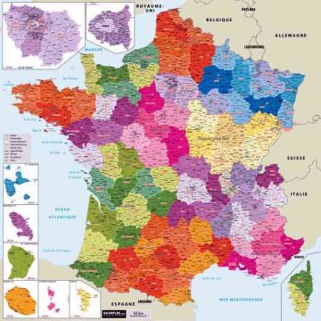 Carte de France Administrative
