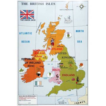 Carte des Iles Britaniques (Recto)