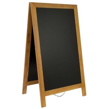 Chevalet ardoise Deluxe 125 X 70 cm - Marron