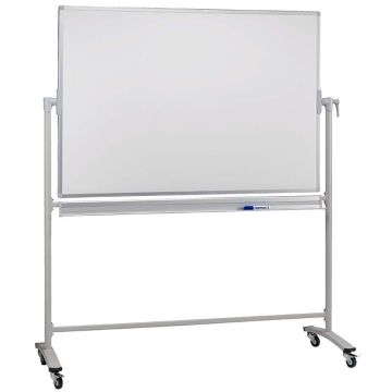 Tableau blanc mobile sur roulettes pivotant