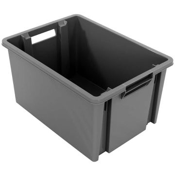 Bac multi-usages polypropylène 54L - Noir (Recyclé)