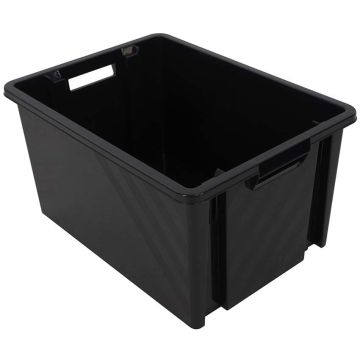 Bac multi-usages polypropylène 54L - Noir (Recyclé)