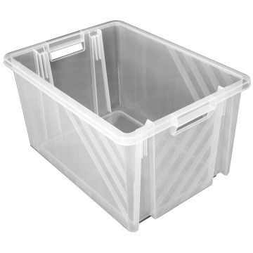 Bac multi-usages polypropylène 54L - Noir (Recyclé)