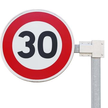 Platine d'assemblage pour panneau routier