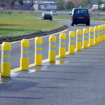 Balise souple autorelevable NF J11 - Blanc