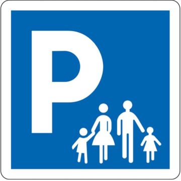 Panneau indication parking C1a - Virages