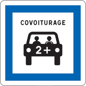 Panneau aire de covoiturage