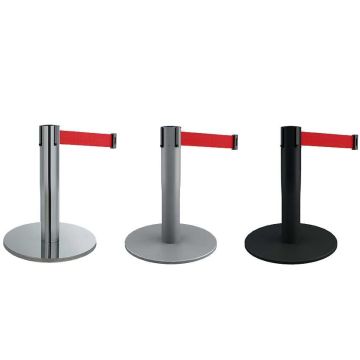 Poteaux à sangle hauteur 45 cm - Blanc