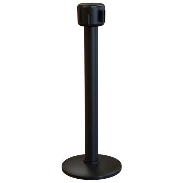 Poteau sangle rétractable Mstandard 6 m - Noir