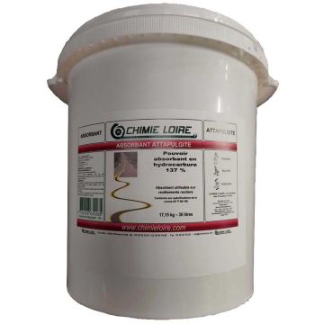 Absorbant attapulgite calcinée - Seau 15 Kg