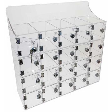 Meuble transparent 20 casiers